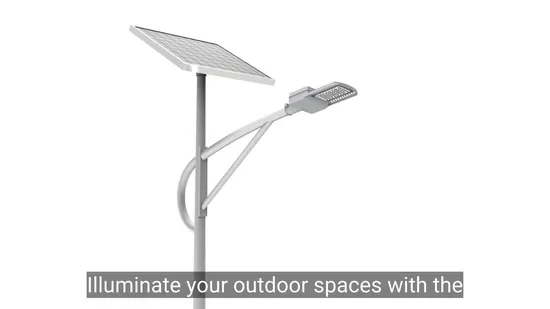 Aluminio integrado IP65 IP66 IP67 Impermeable Exterior LED Farola solar con sensor de movimiento Batería de litio y panel solar